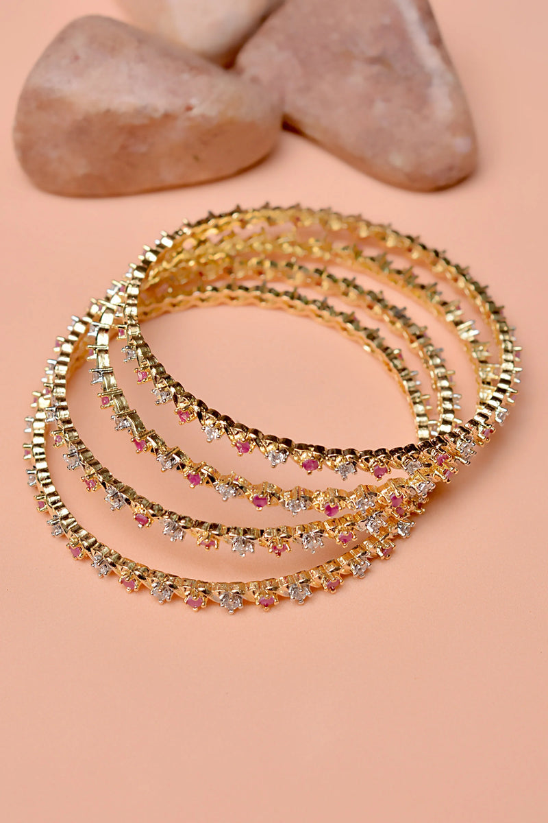 Party Wear Red Bangles