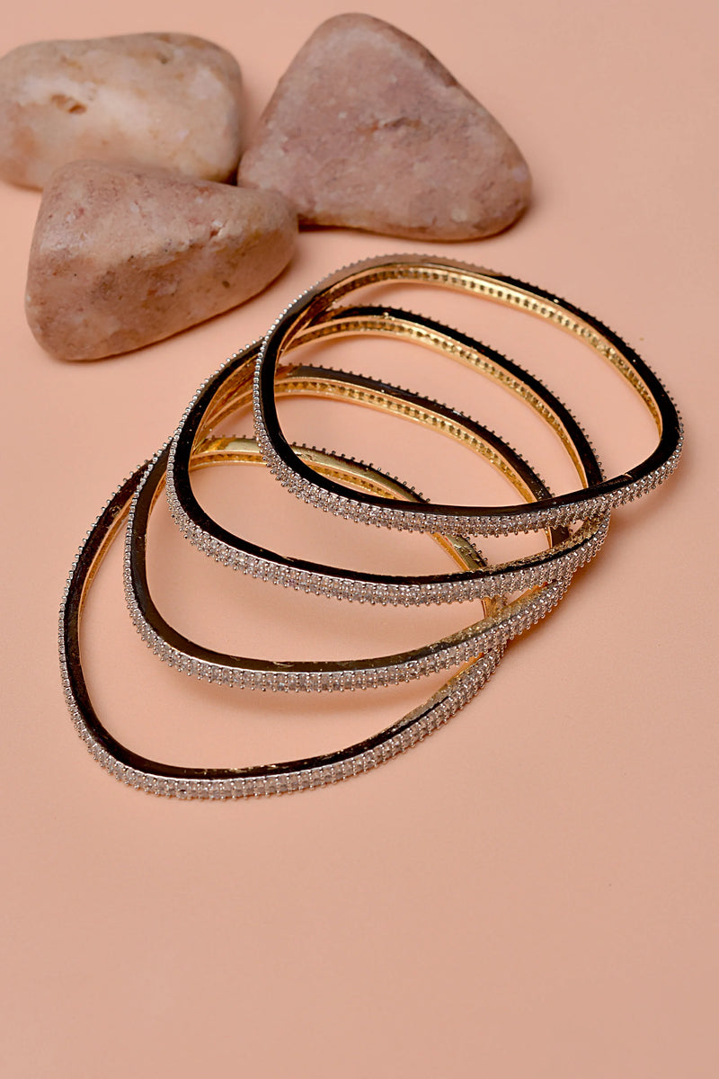 Party Wear White Bangles