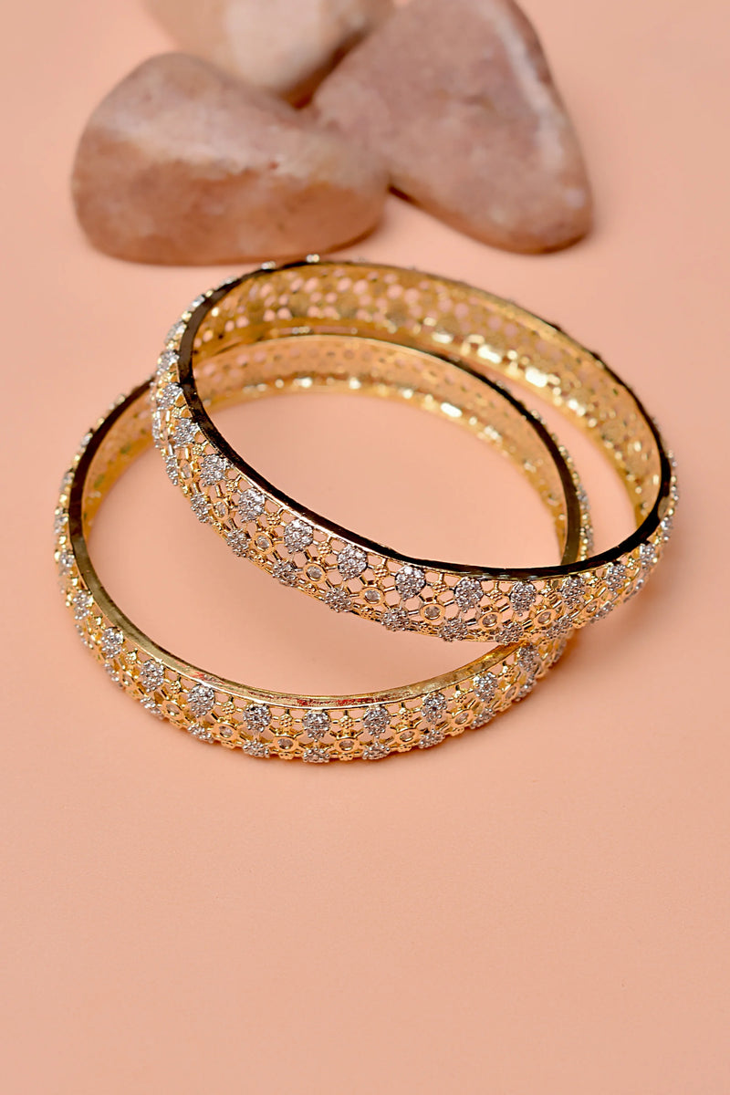 Party Wear Golden Bangles