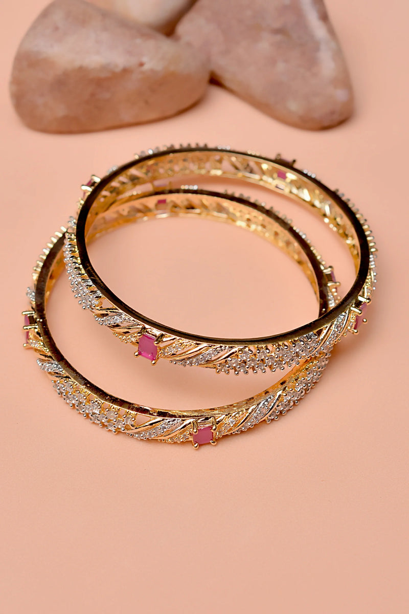 Party Wear Red Bangles
