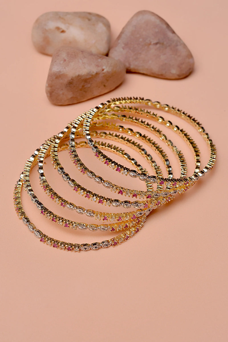 Party Wear Red Bangles