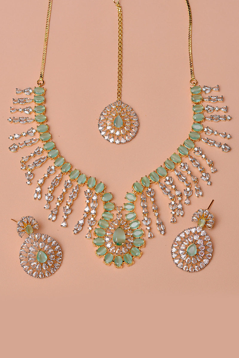 Party Wear Green Party Set