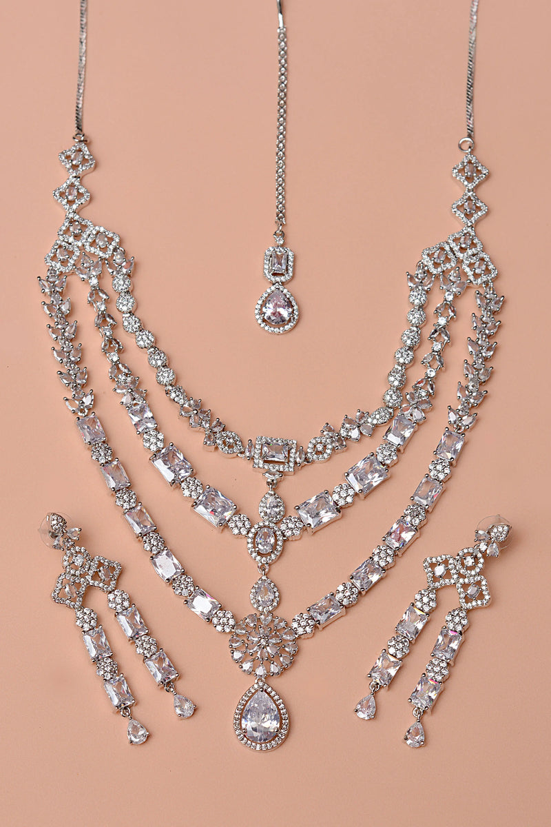 Party Wear Silver Party Set