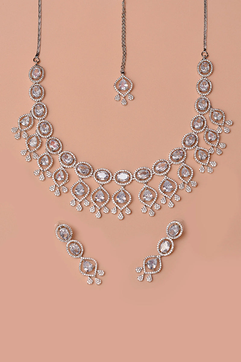 Party Wear Silver Party Set