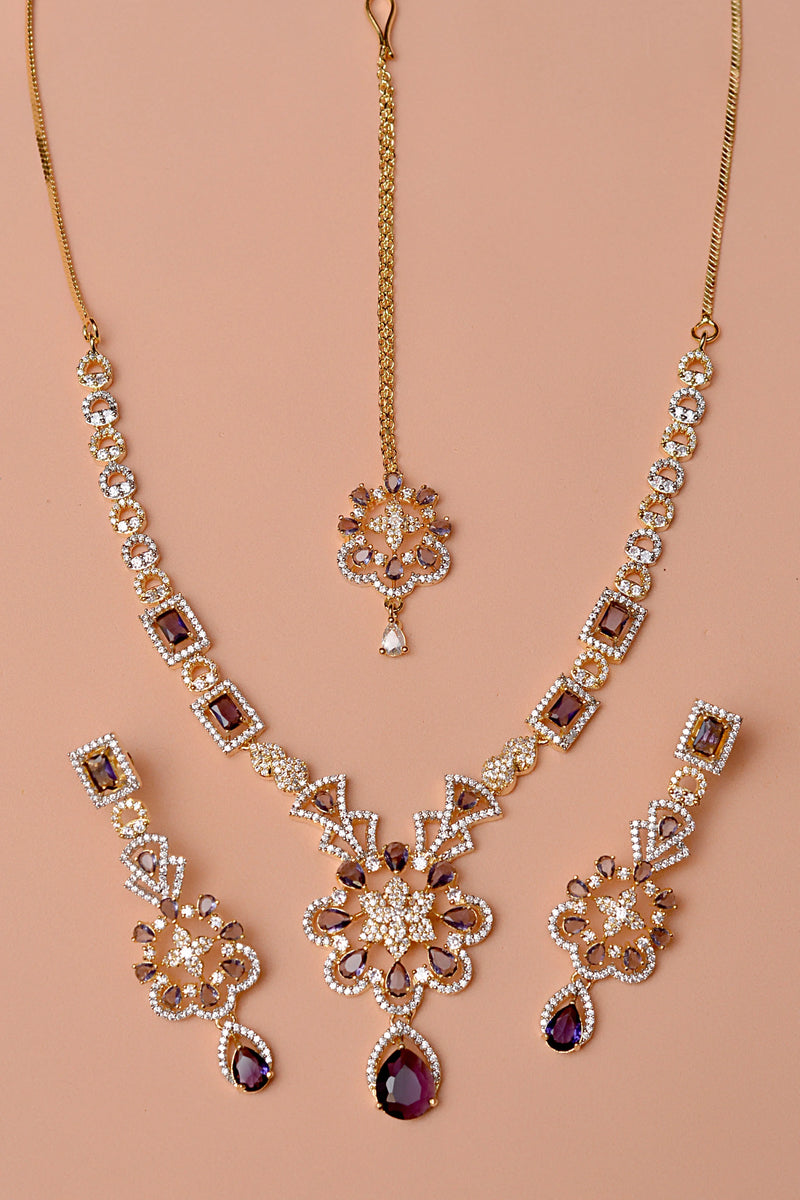 Party Wear Purple Party Set