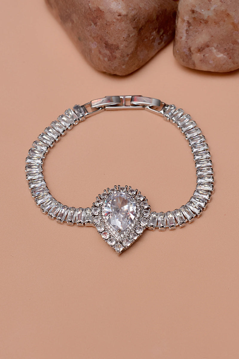 Party Wear Silver Bracelet