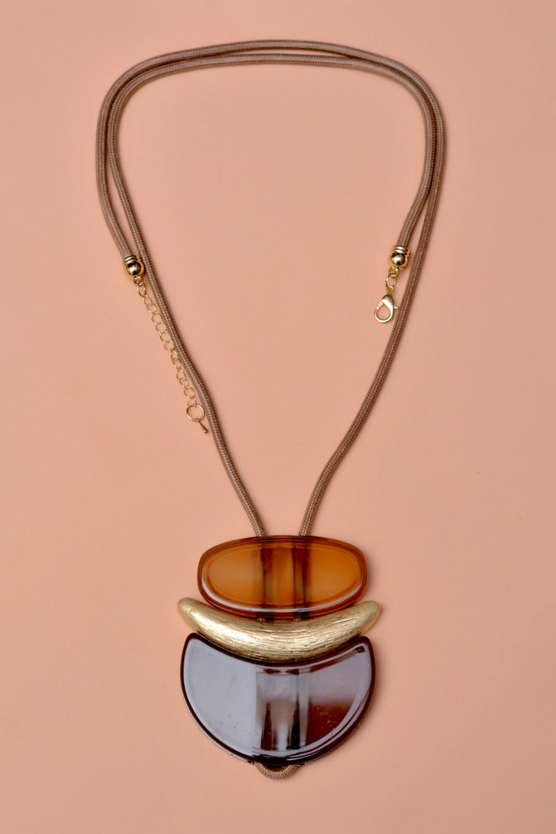 Party Wear Brown Maala Necklace