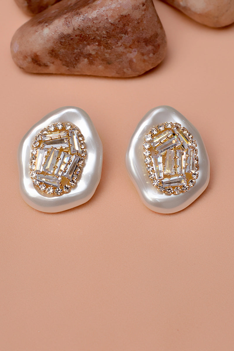 Party Wear Golden Earrings