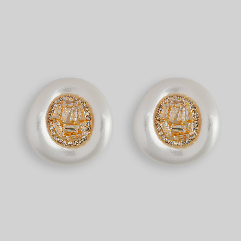 Party Wear Golden Earrings