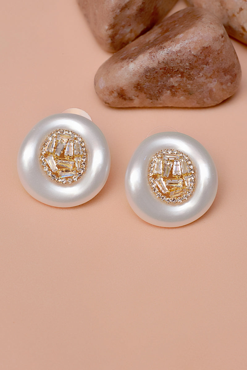 Party Wear Golden Earrings