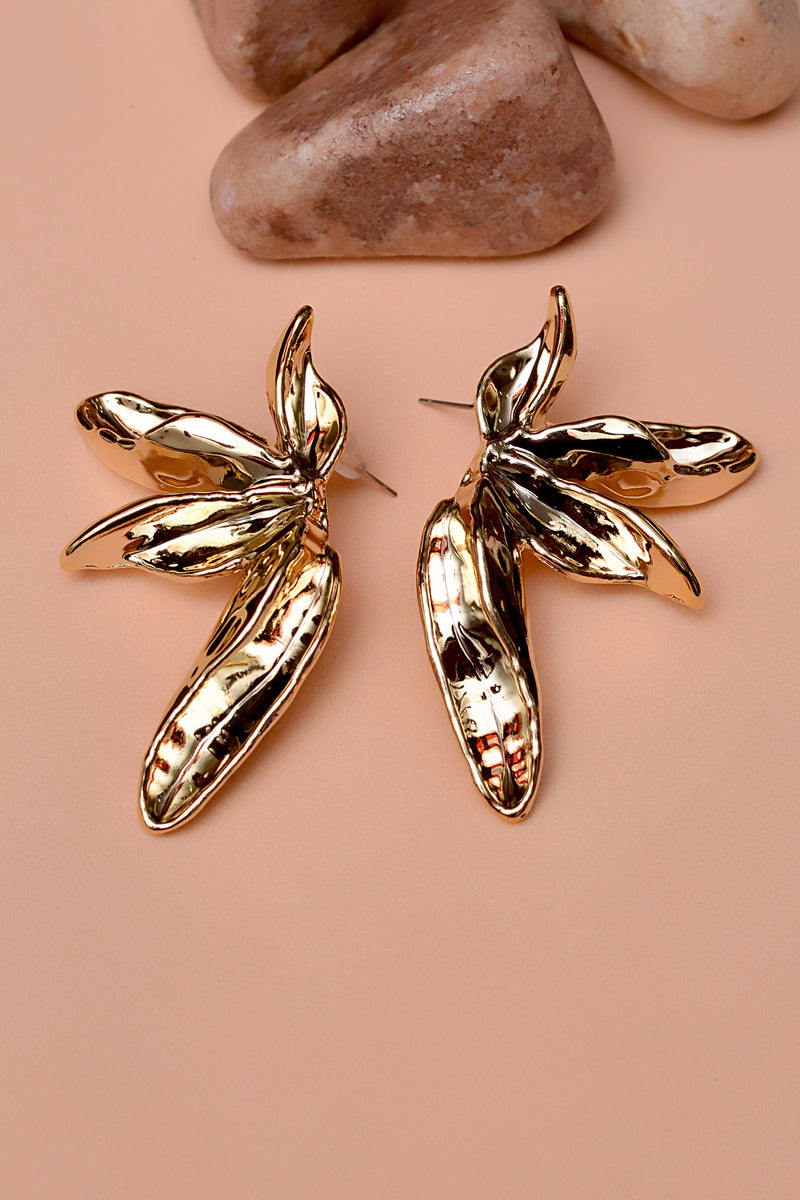 Party Wear Golden Earrings