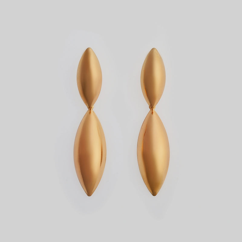 Party Wear Golden Earrings