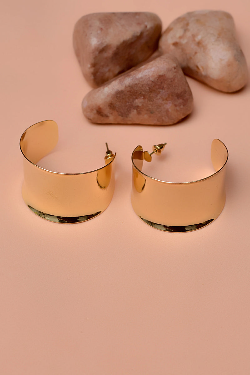 Party Wear Golden Earrings