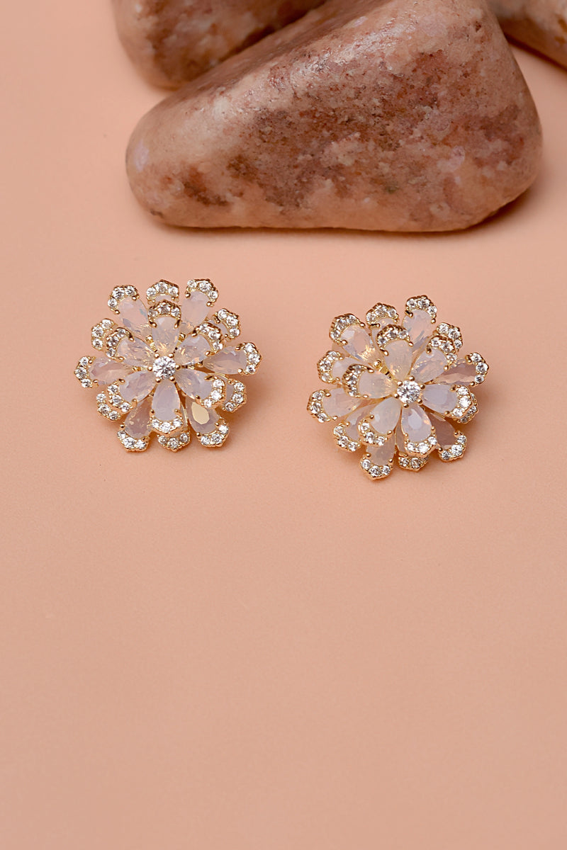 Party Wear Pink Earrings