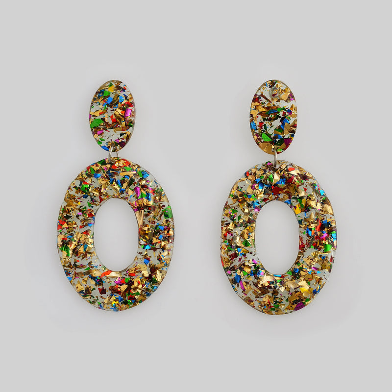 Party Wear Green Earrings