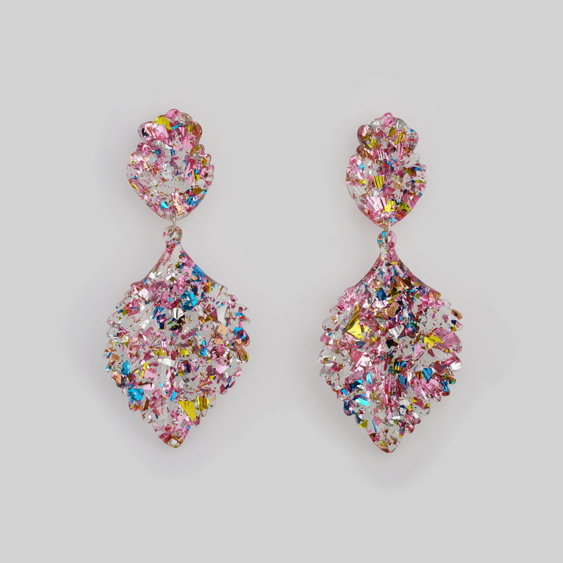 Party Wear Pink Earrings