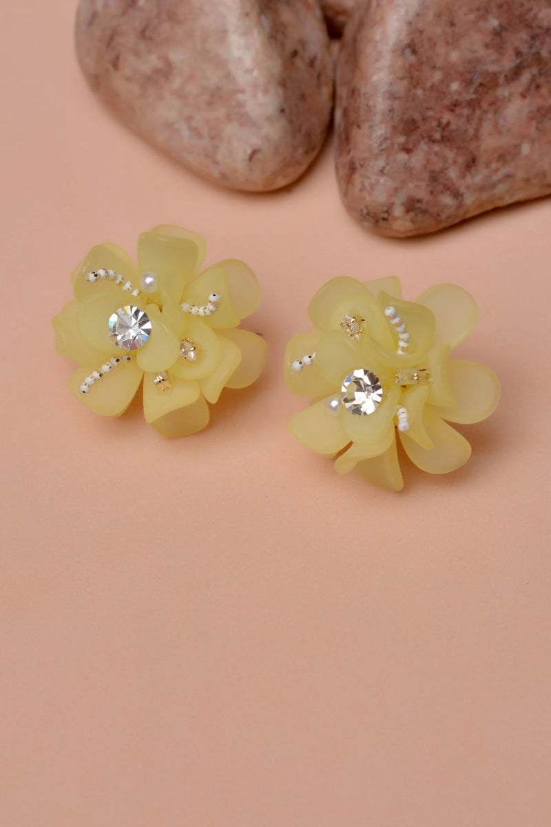 Daily Wear Yellow Earrings