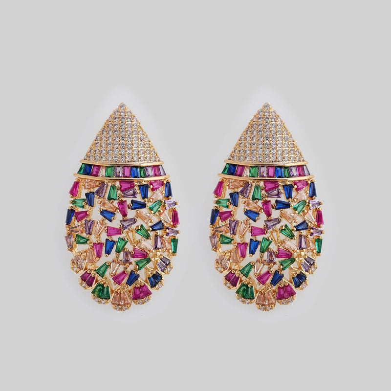 Party Wear Multicolor Earrings