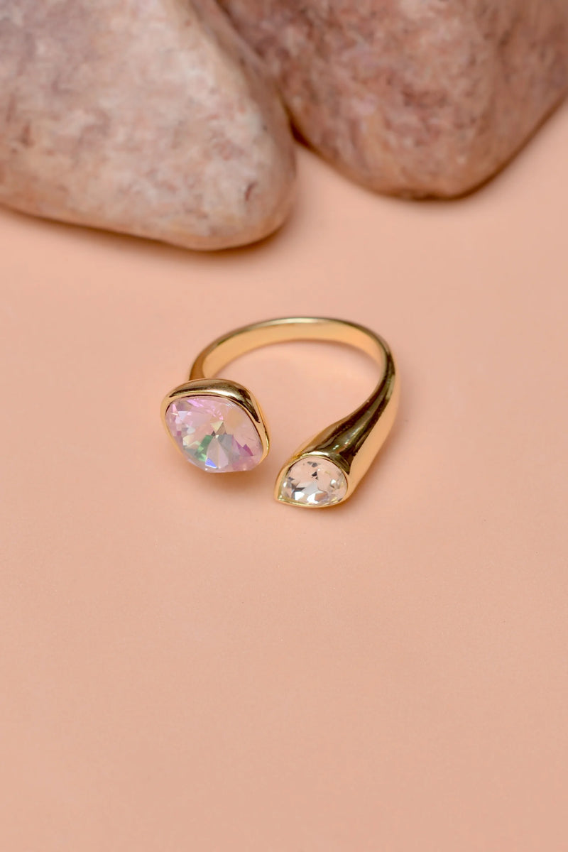 Size 0 Party Wear Multicolor Ring