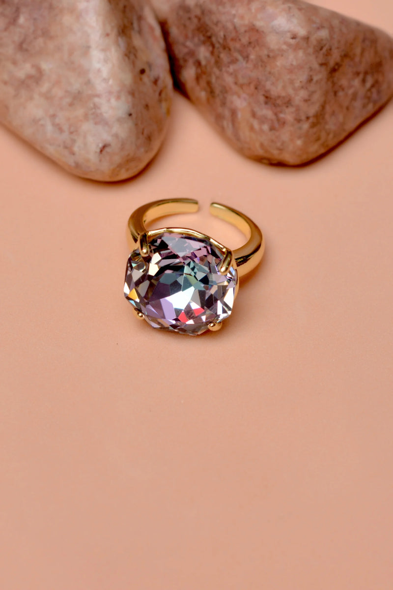 Size 0 Party Wear Multicolor Ring