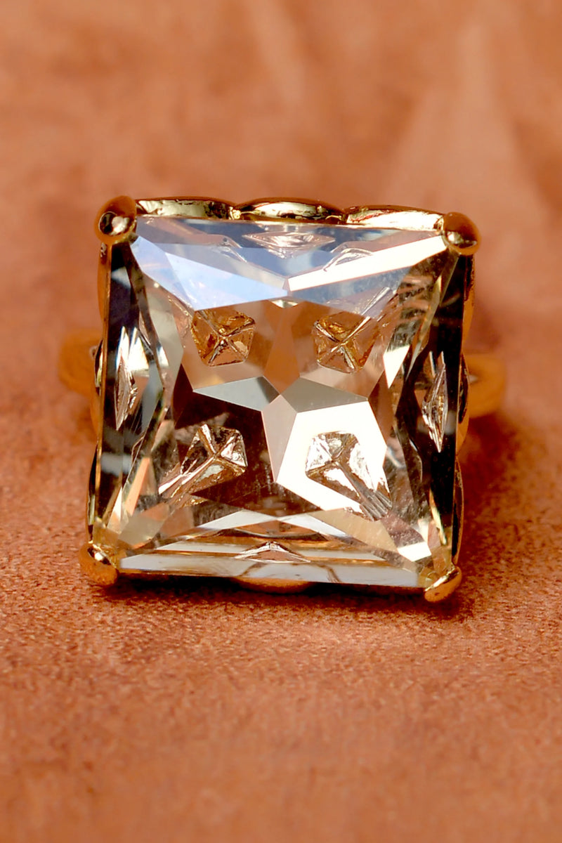 Size 0 Party Wear Champagne Ring