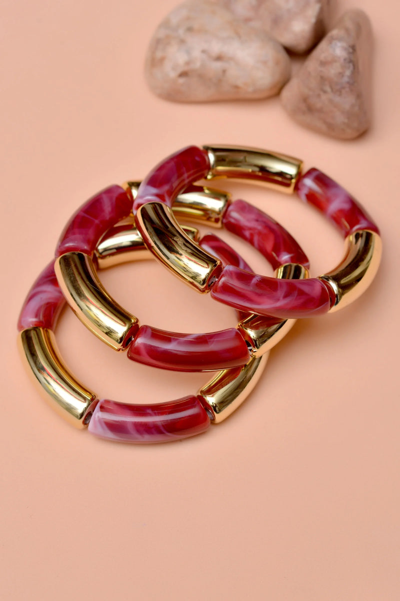 Party Wear Red Bracelet