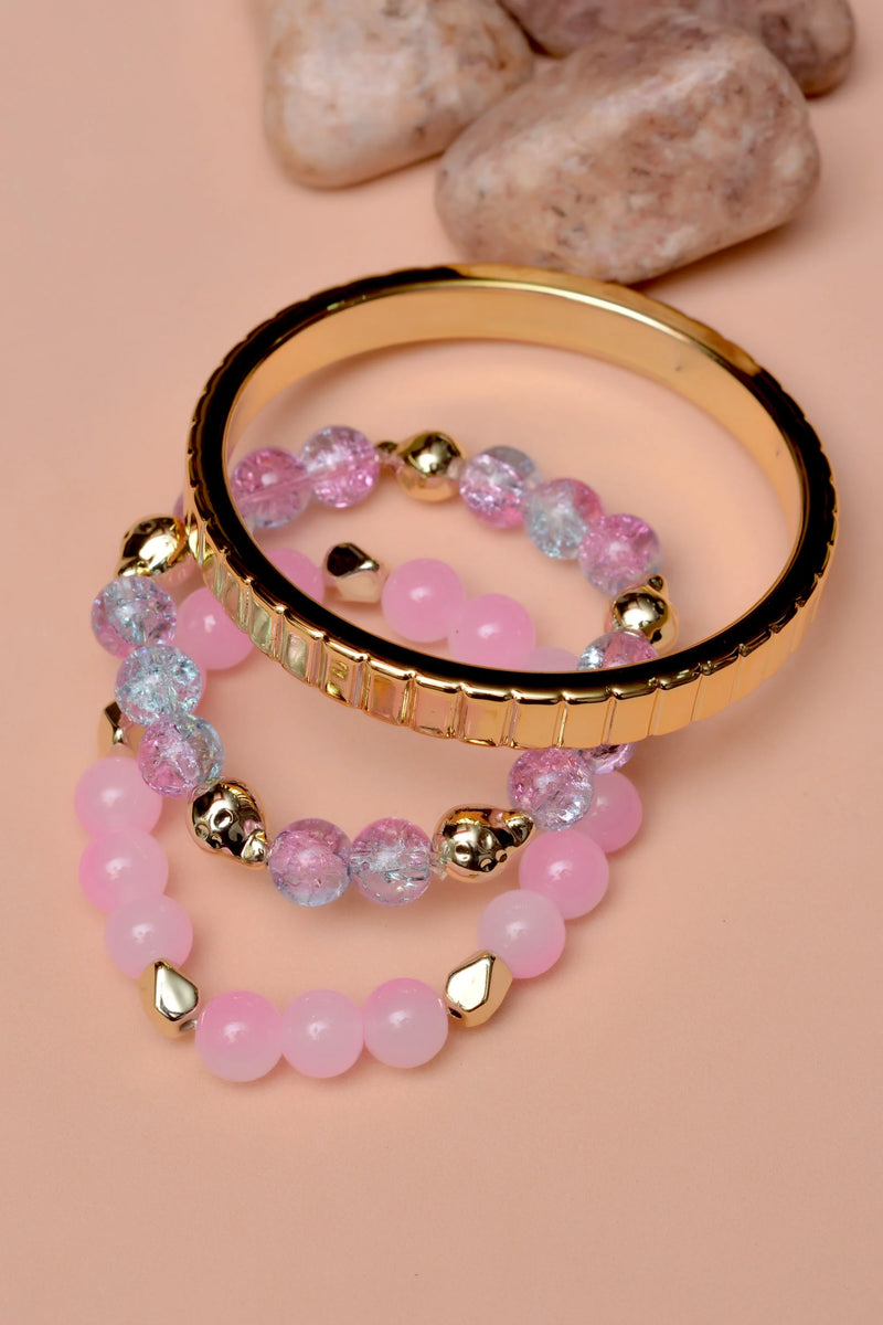 Party Wear Pink Bracelet