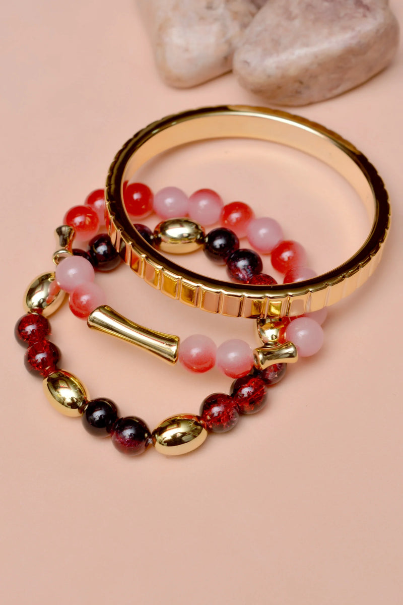 Party Wear Red Bracelet