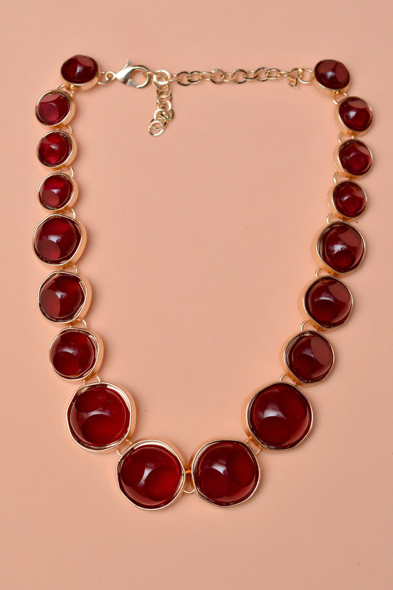 Party Wear Red Maala Necklace