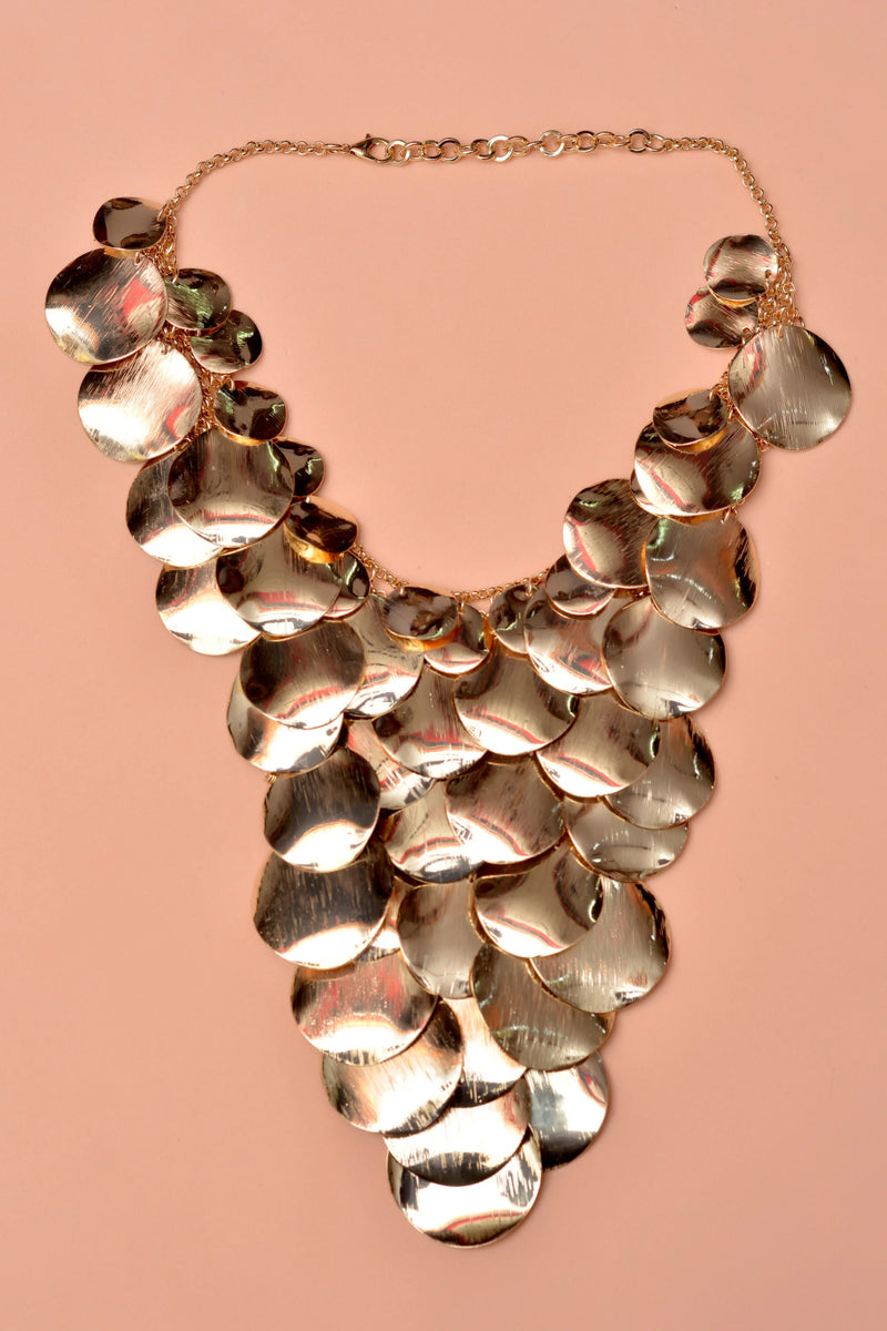 Party Wear Golden Maala Necklace