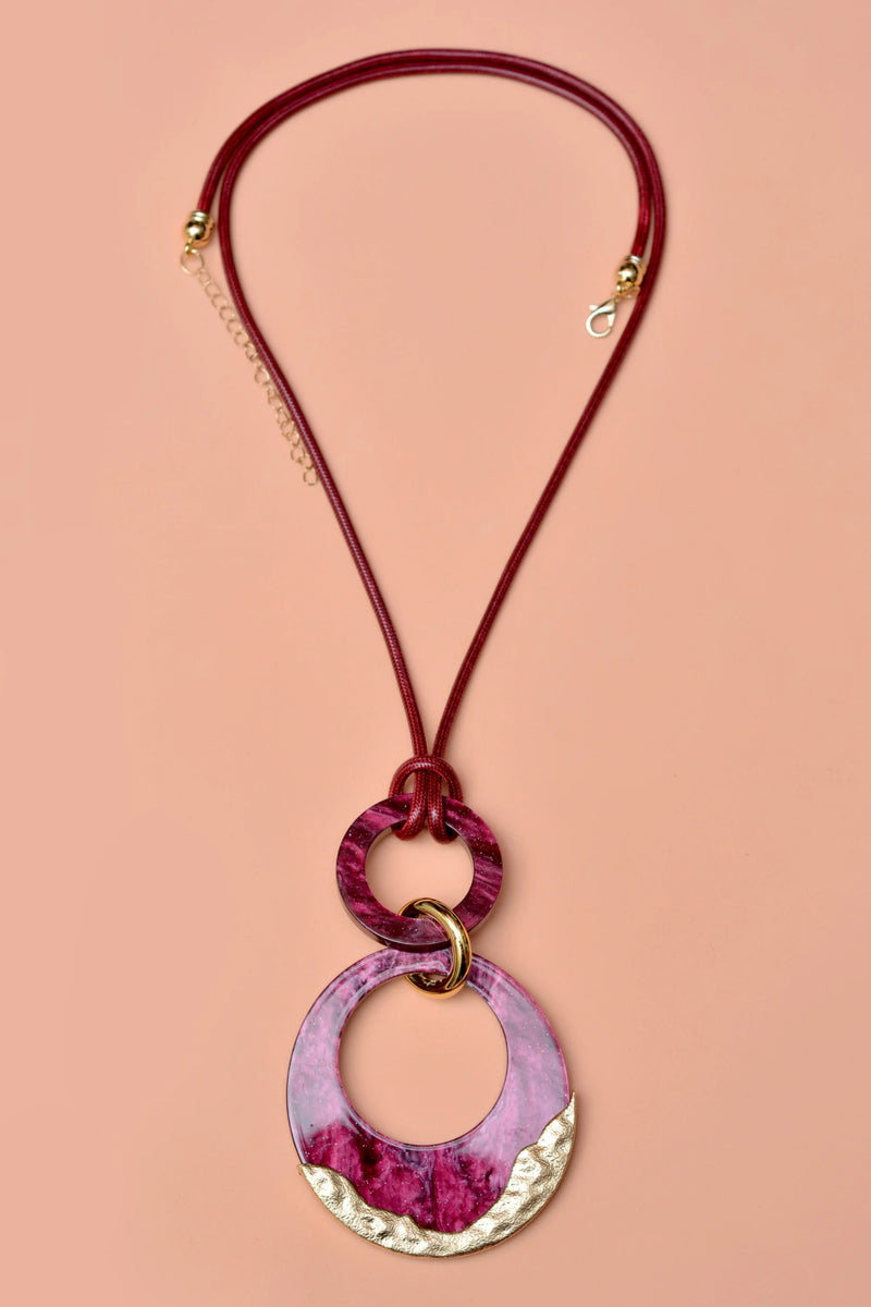 Party Wear Maroon Maala Necklace