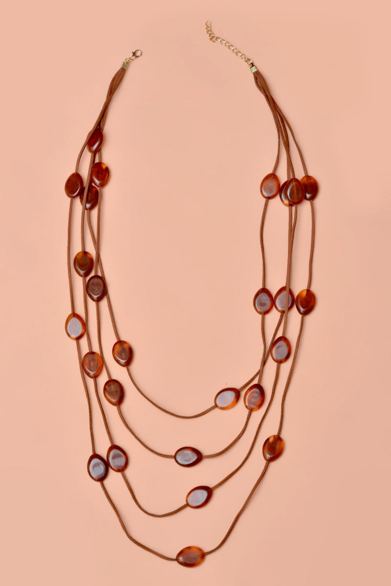 Party Wear Brown Maala Necklace