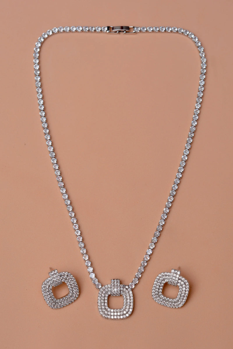 Party Wear Silver Party Set
