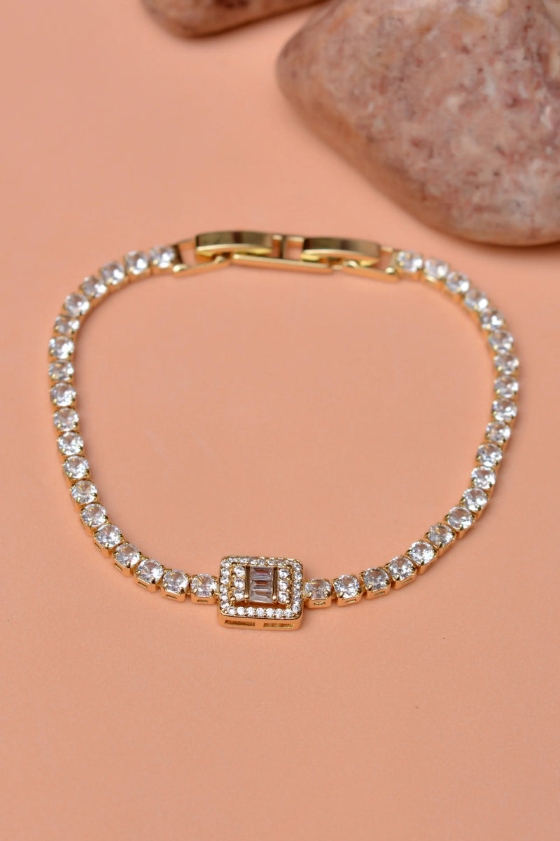 Party Wear Golden Bracelet