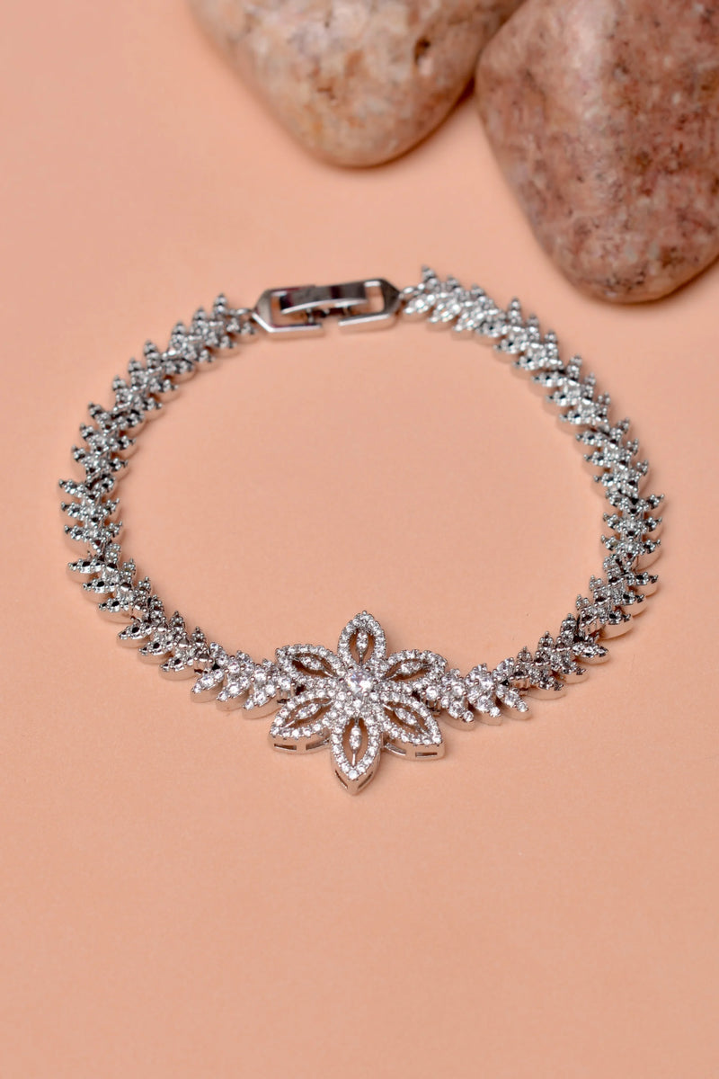 Party Wear Silver Bracelet