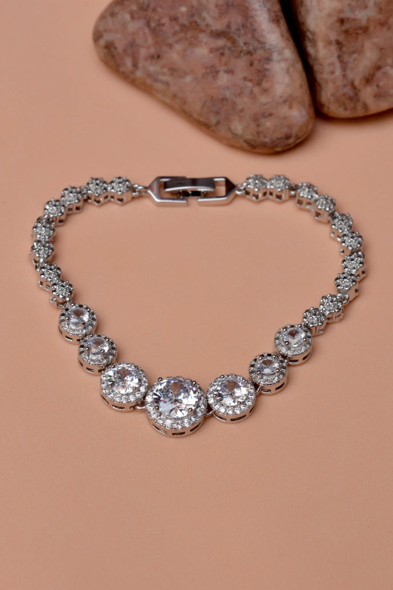 Party Wear Silver Bracelet