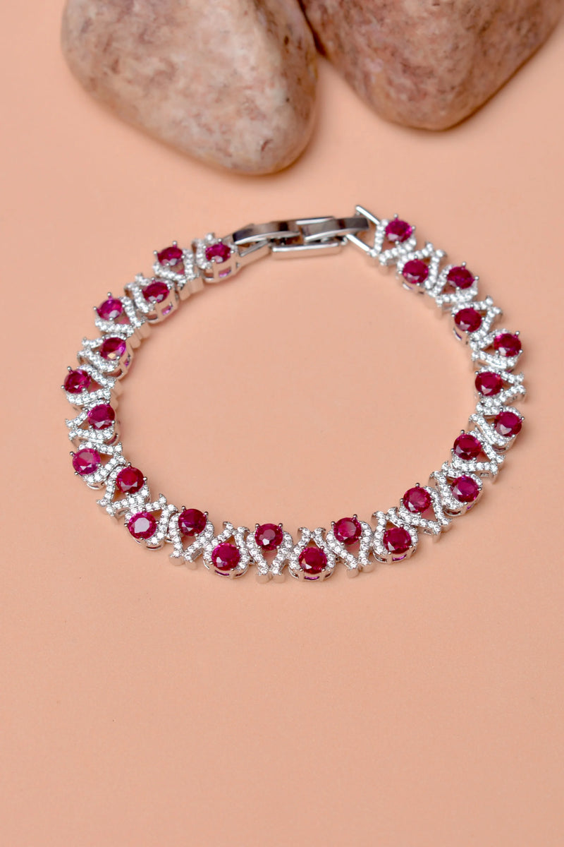Party Wear Red Bracelet