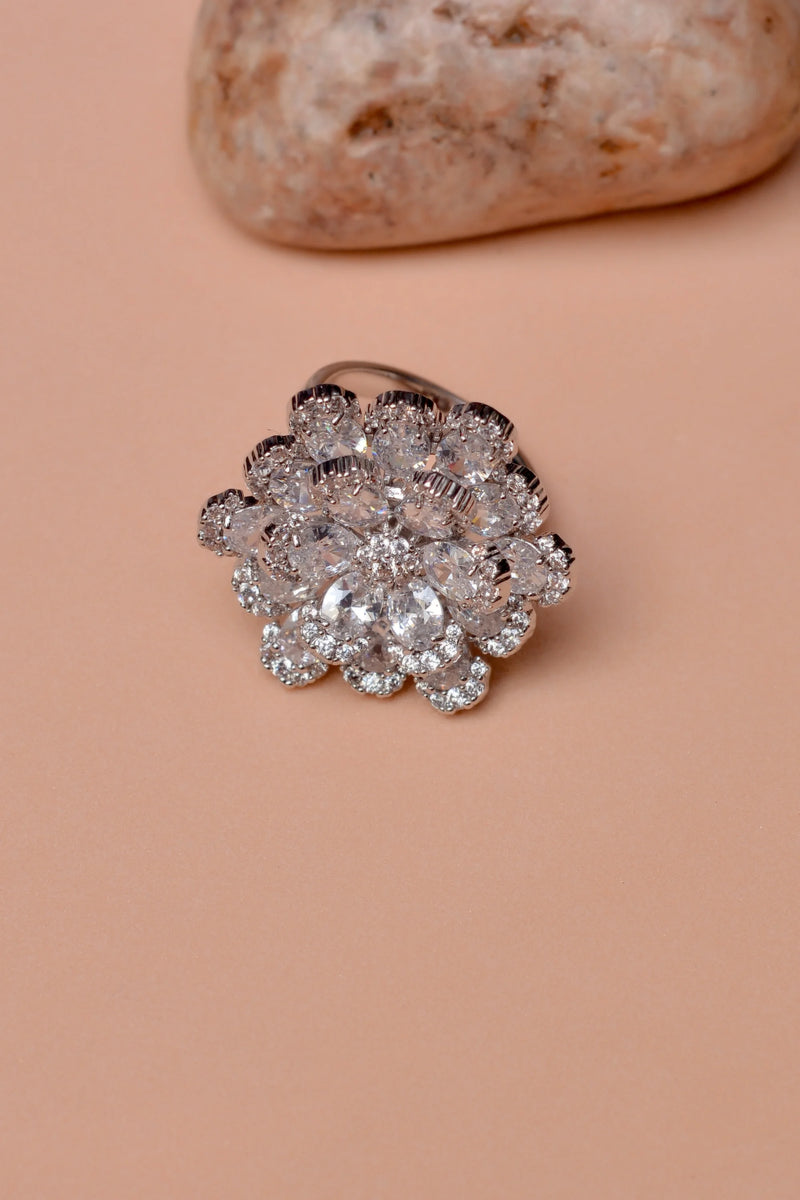 Party Wear Silver Ring