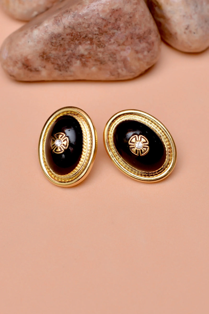 Party Wear Black Earrings