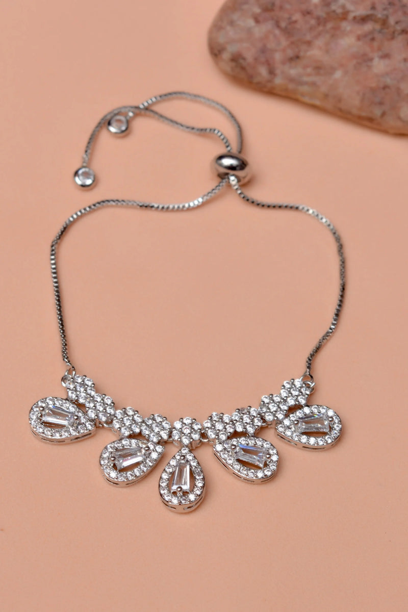 Party Wear Silver Bracelet