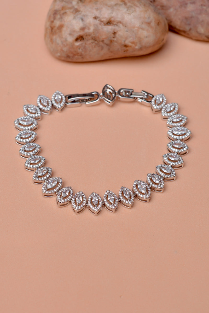 Party Wear Silver Bracelet