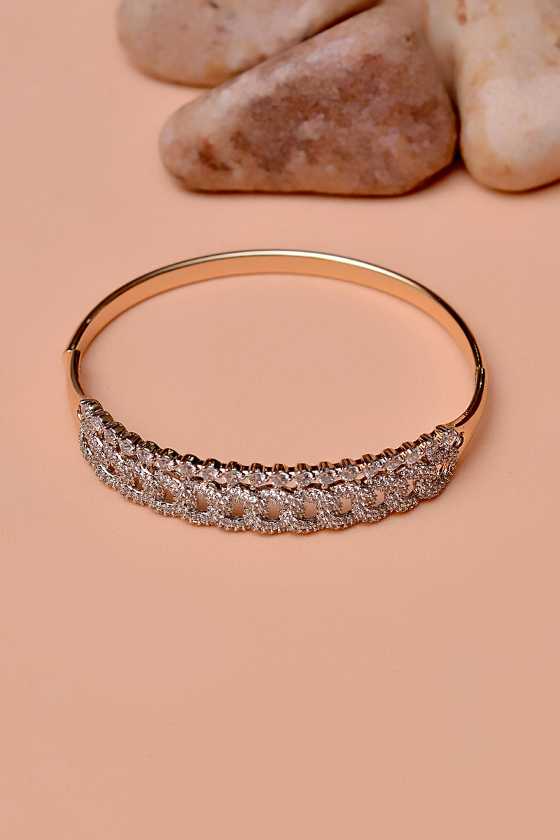 Party Wear Dual Tone Karra Bangle