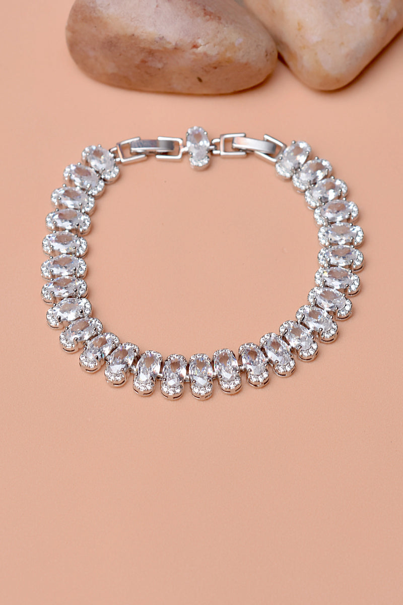 Party Wear Silver Bracelet
