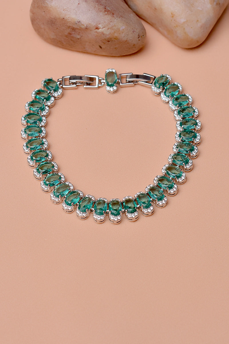 Party Wear Green Bracelet