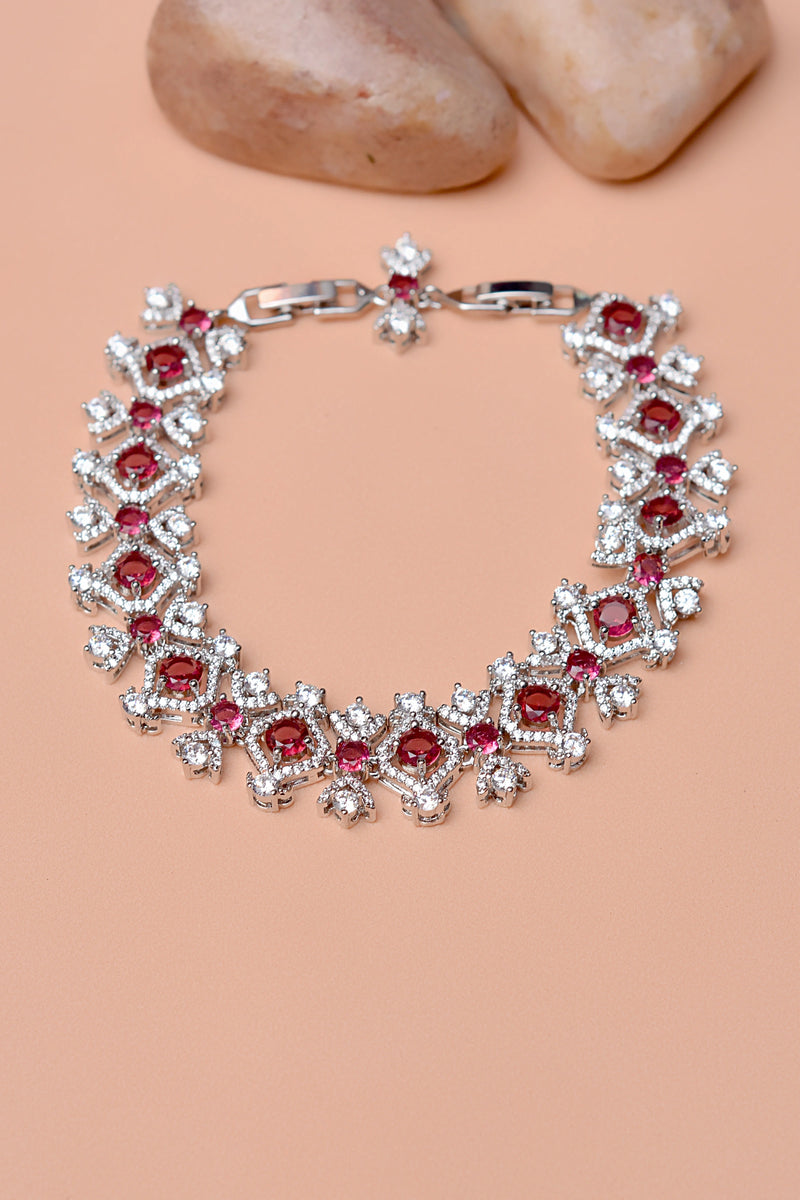Party Wear Red Bracelet