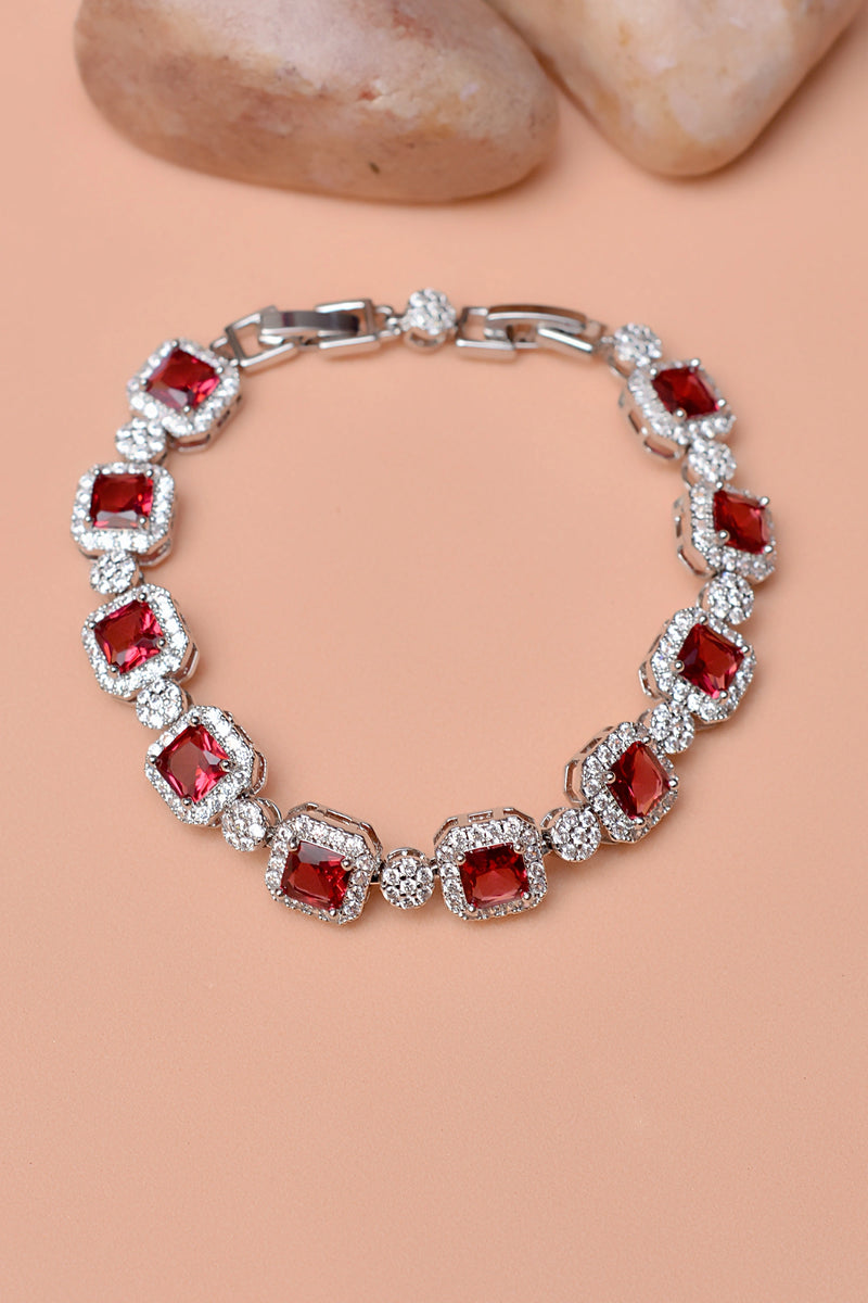 Party Wear Red Bracelet