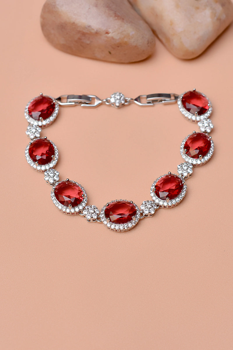 Party Wear Red Bracelet