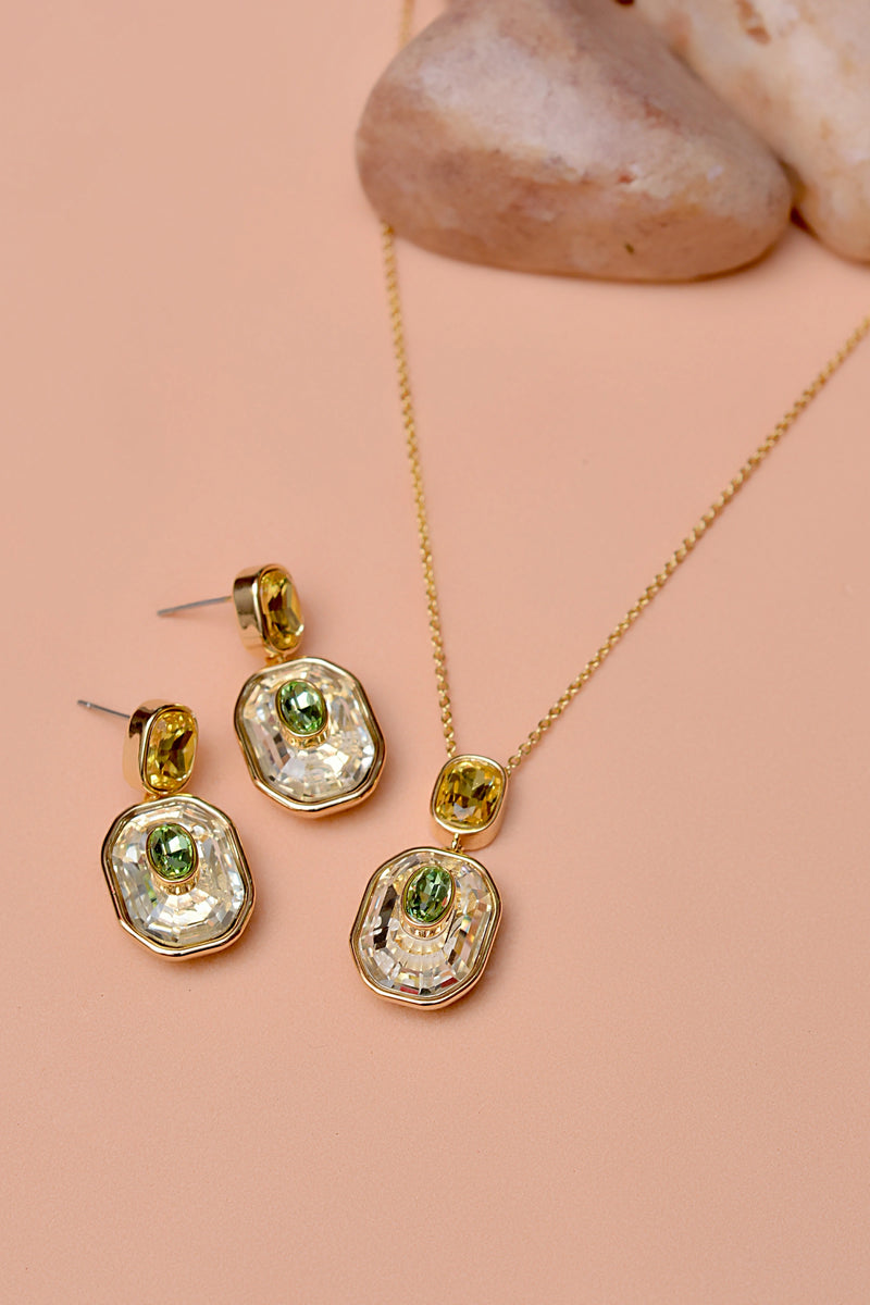 Party Wear Champagne Locket set