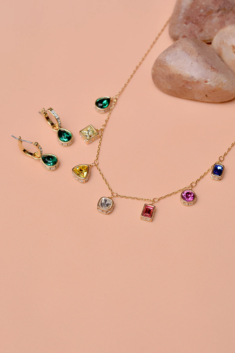 Party Wear Multicolor Locket set