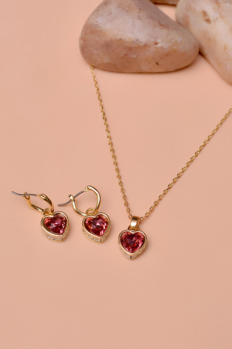 Party Wear Purple Locket set